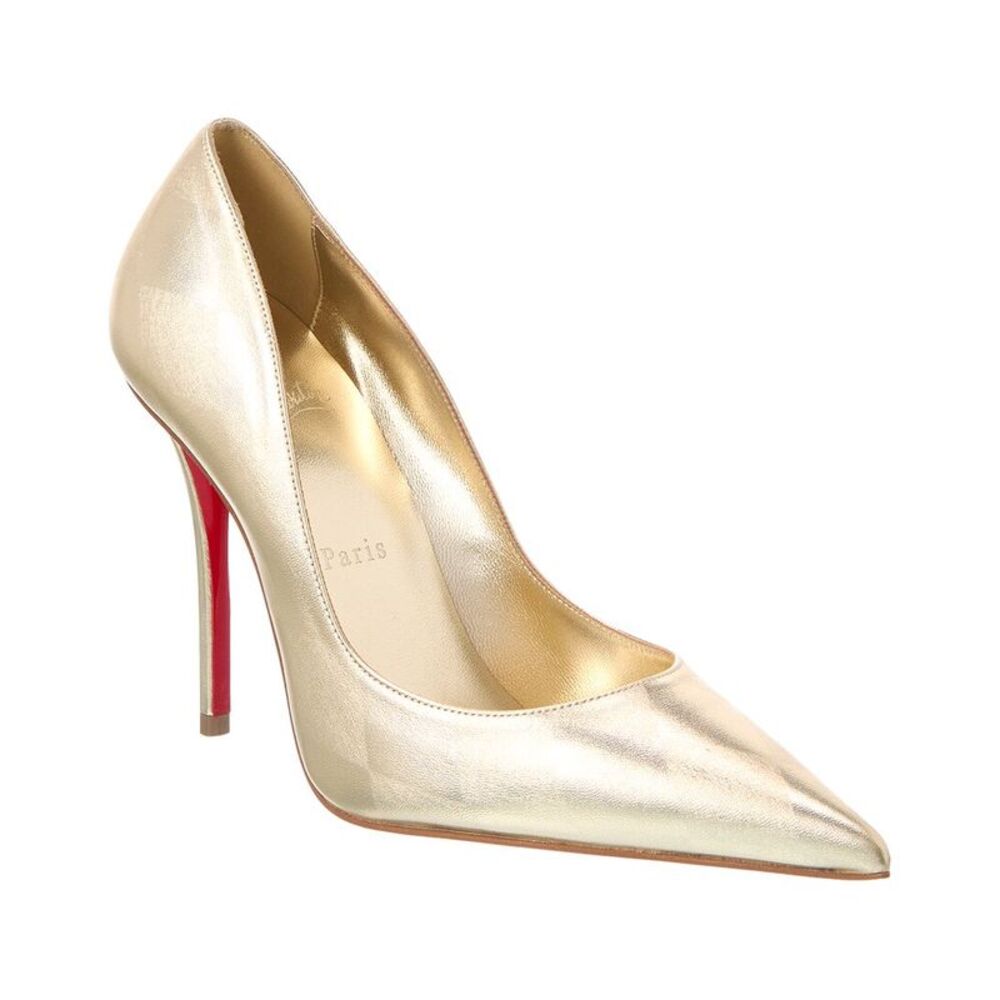 Christian Louboutin Miss Z 100 Leather Pump, Yellow
